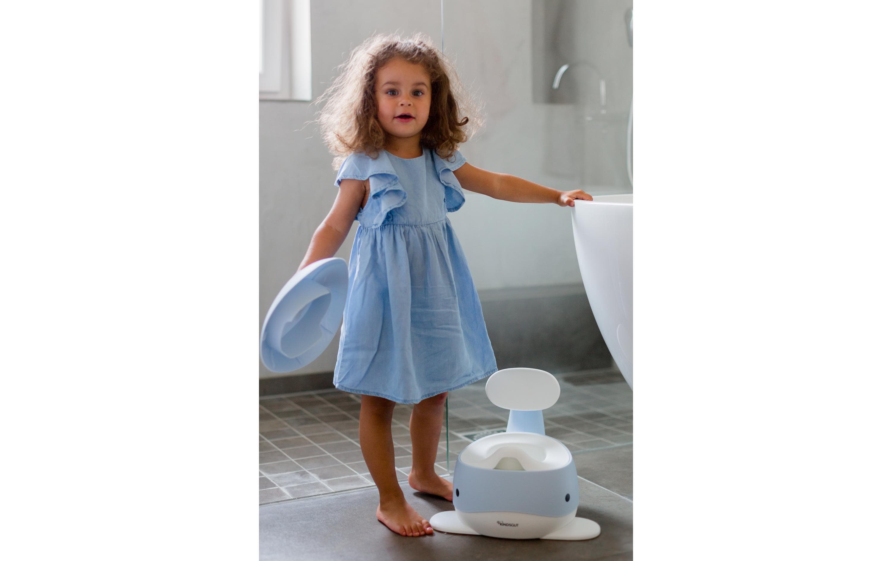 Töpfchen Potty HellblauMit Kindertöpfchen Potty die Welt ohne Windeln entdecken
