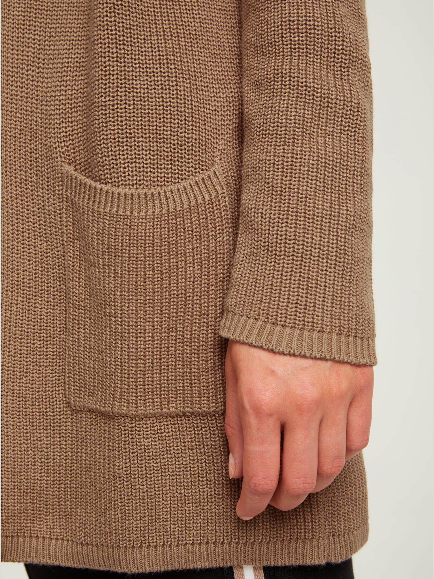 Veste longue en tricot tricot tendance