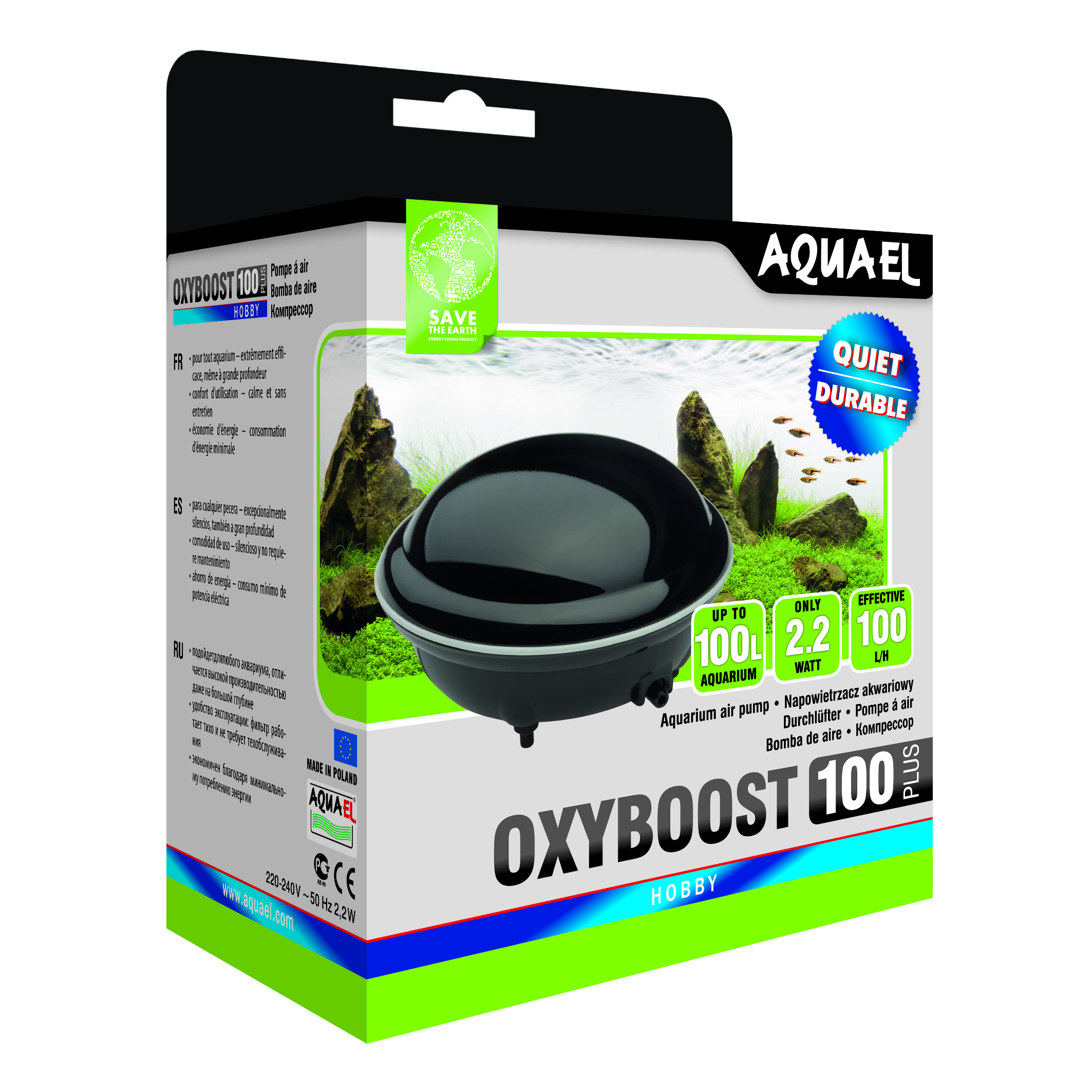 Compressor Aquael OxyBoost APR (300 + 2 saídas)
