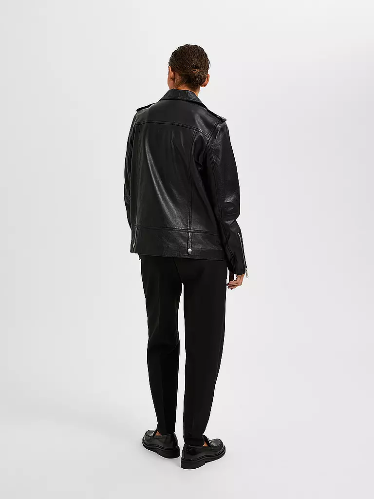 SELECTED FEMME Lederjacke SLFMADISON schwarz