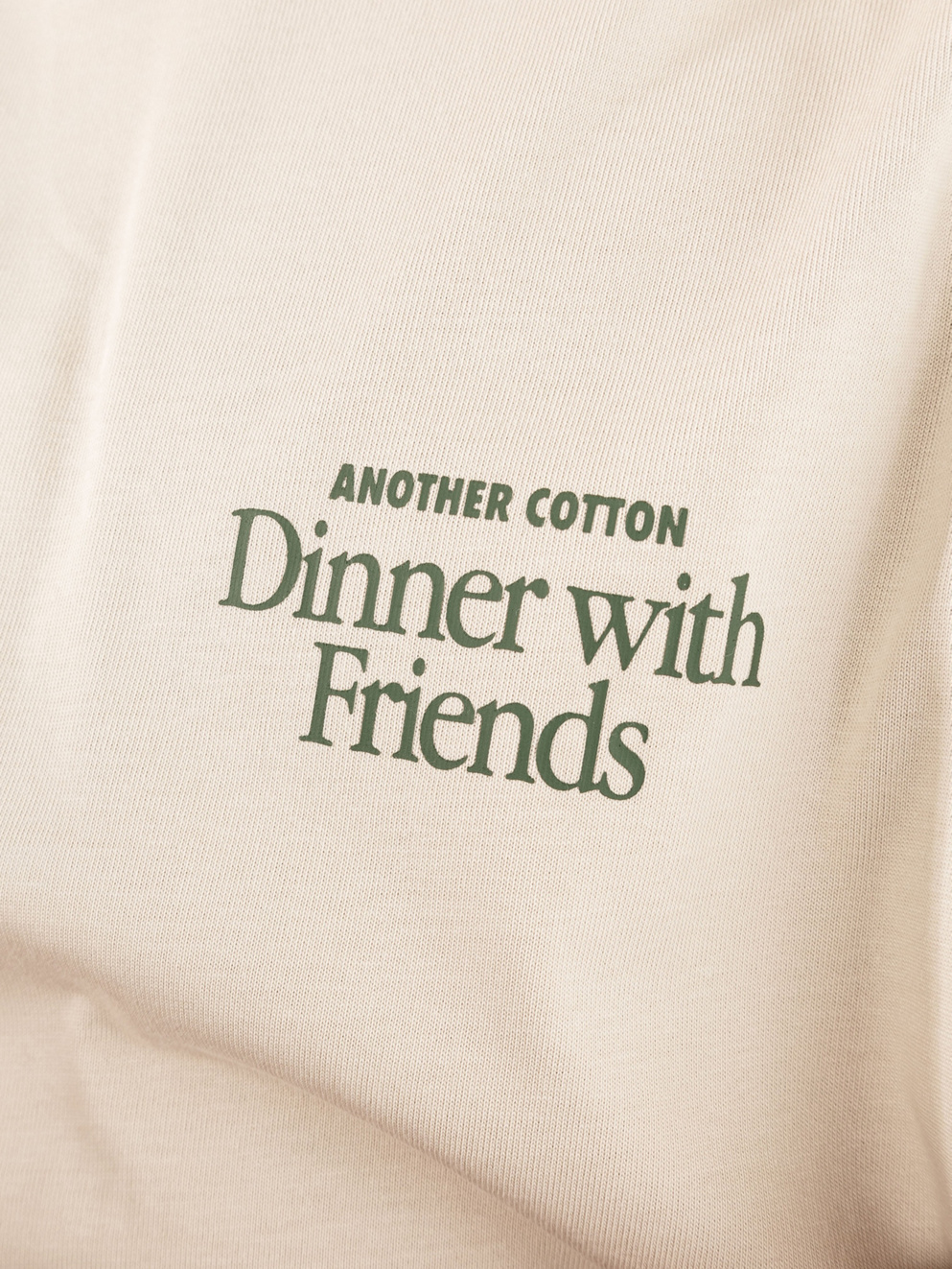 Another Cotton Lab Dinner With Friends T-Shirt off white