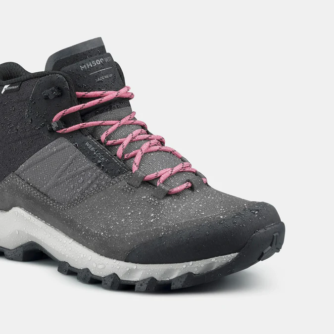 Decathlon Quechua - Botas de caminhada impermeáveis Quechua MH500 para mulheres