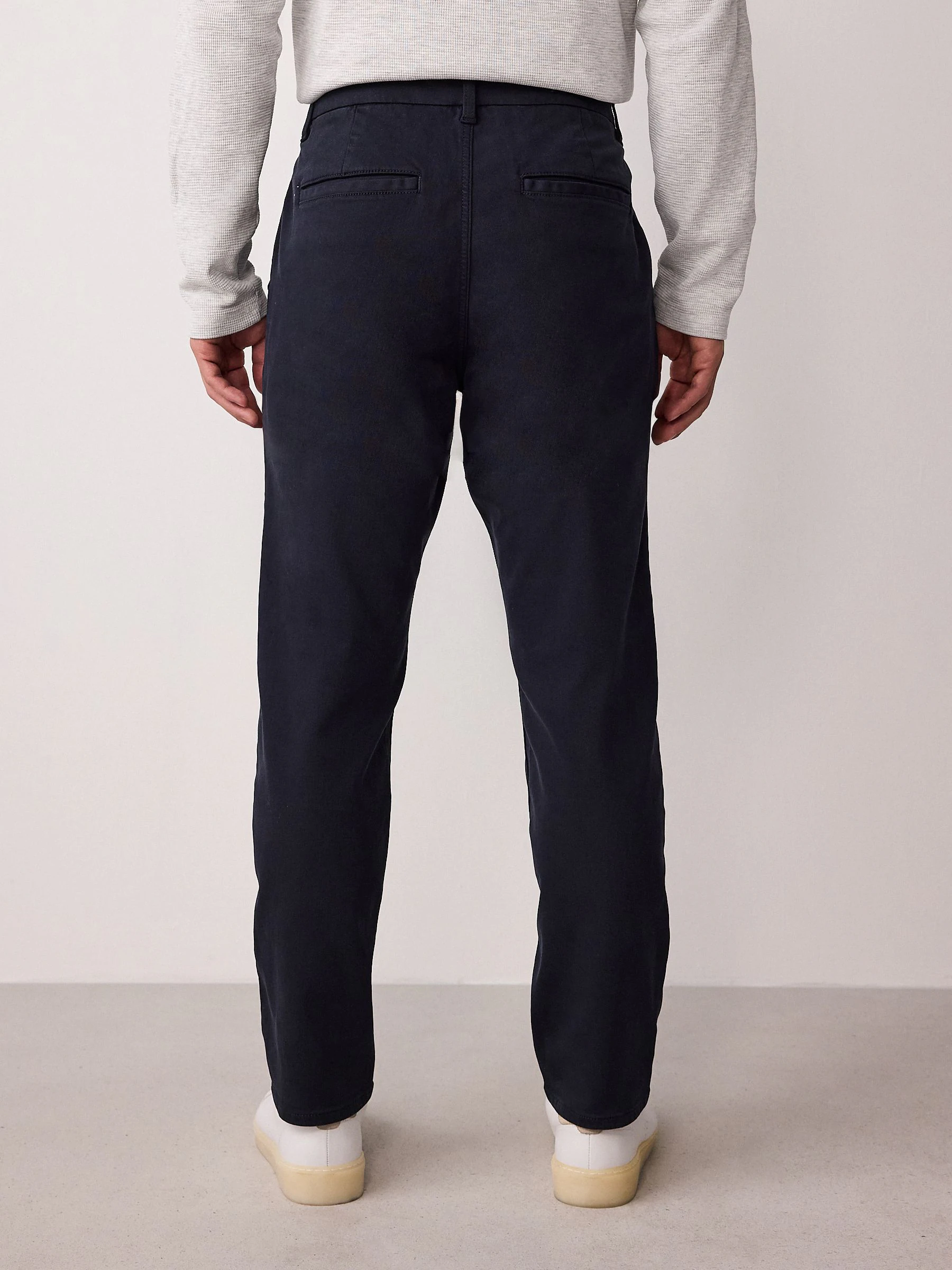 Marineblauw - Slim Fit - Motionflex chino