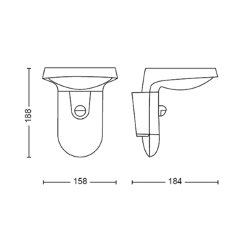 Philips wandlamp buiten Tyla 2700K 9W