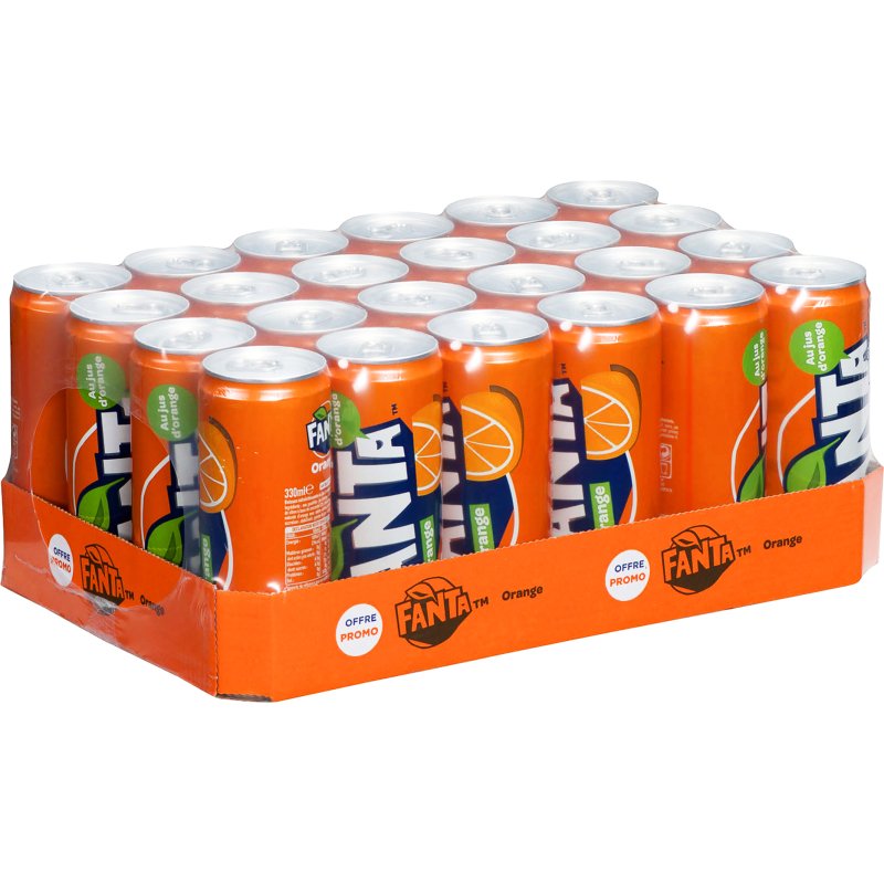 Fanta orange 33 cl - 24 canettes