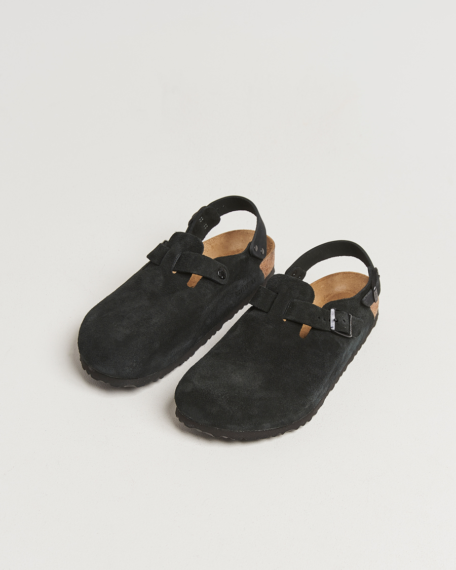 BIRKENSTOCK Tokio Classic Footbed Black Suede