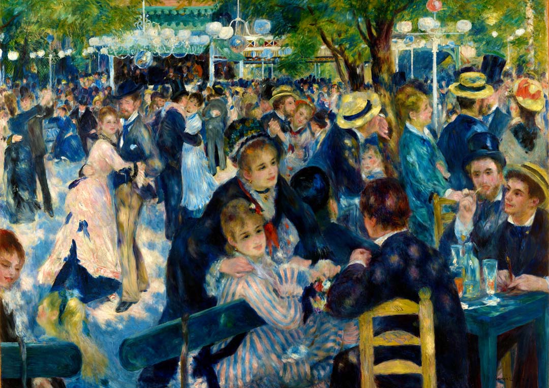 Bal du le Moulin de la Galette Gemälde von Pierre A. Renoir