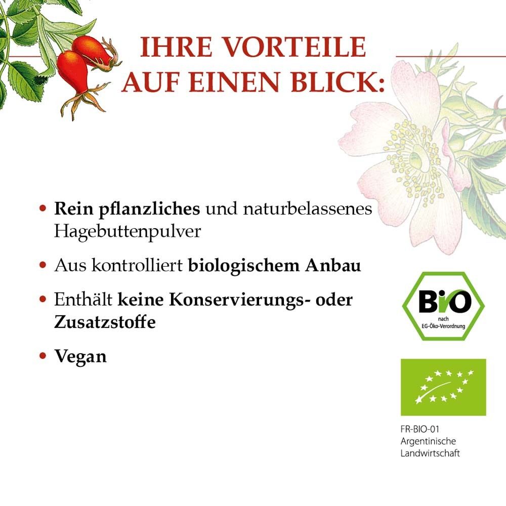 Bio Hagebutten Pulver