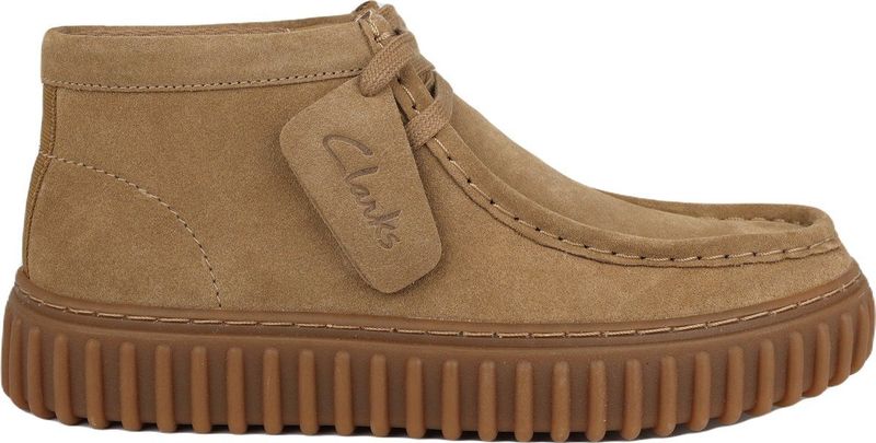 Clarks - Torhill Hi - heren laars - beige - Leer