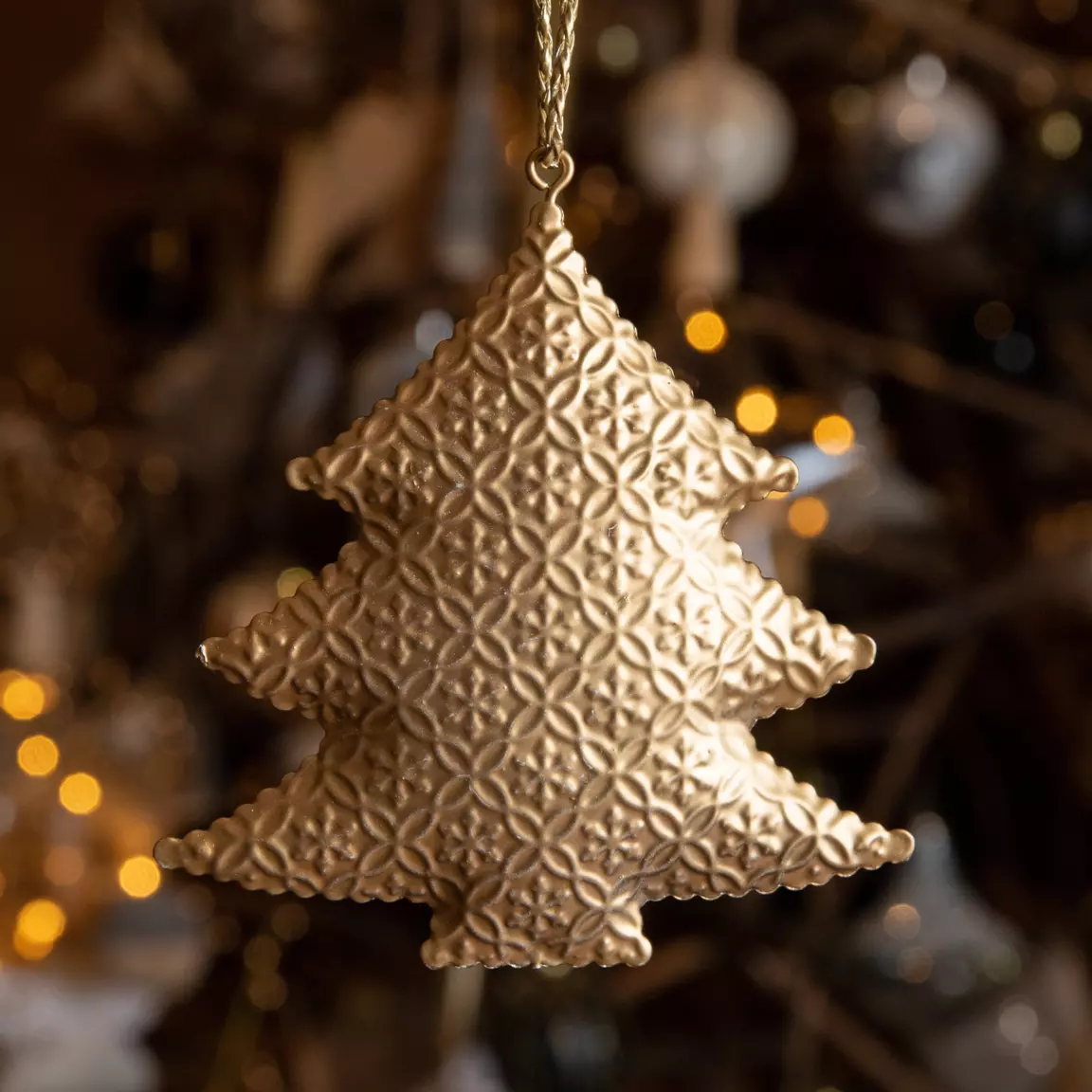 Sapin de Noël (H11 cm) Bijoux Or