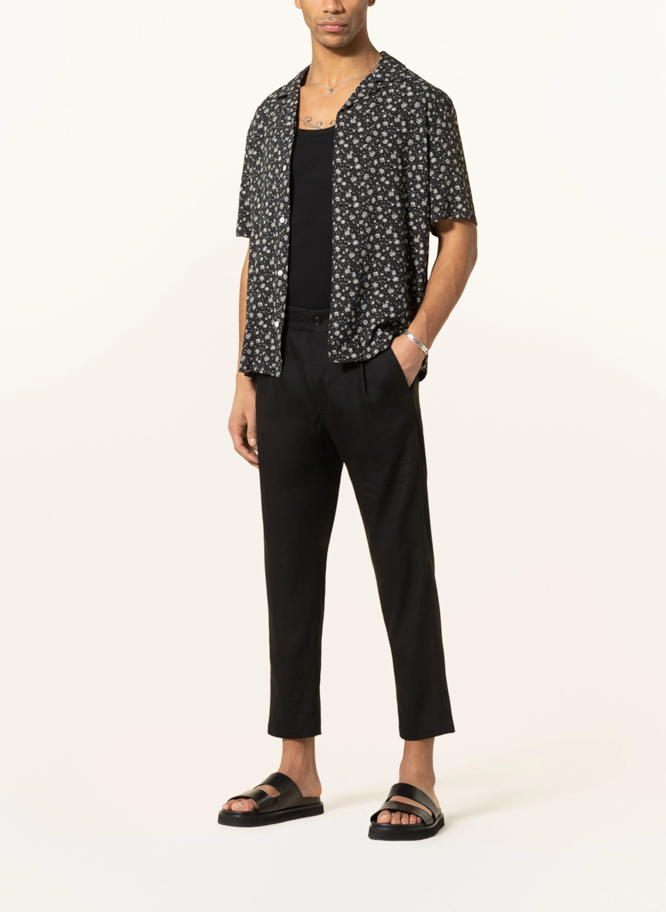DRYKORN Anzughose CHASY Extra Slim Fit mit Leinen