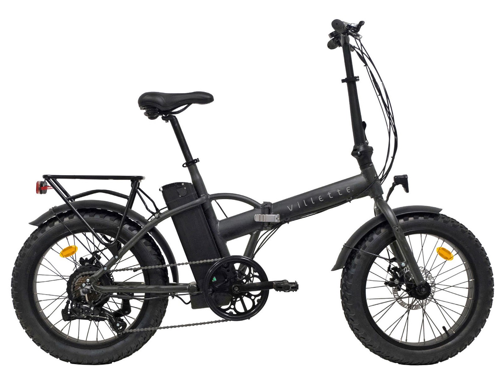 Villette le Gros E-vouwfiets 13Ah 7sp 20 inch Dark Grey