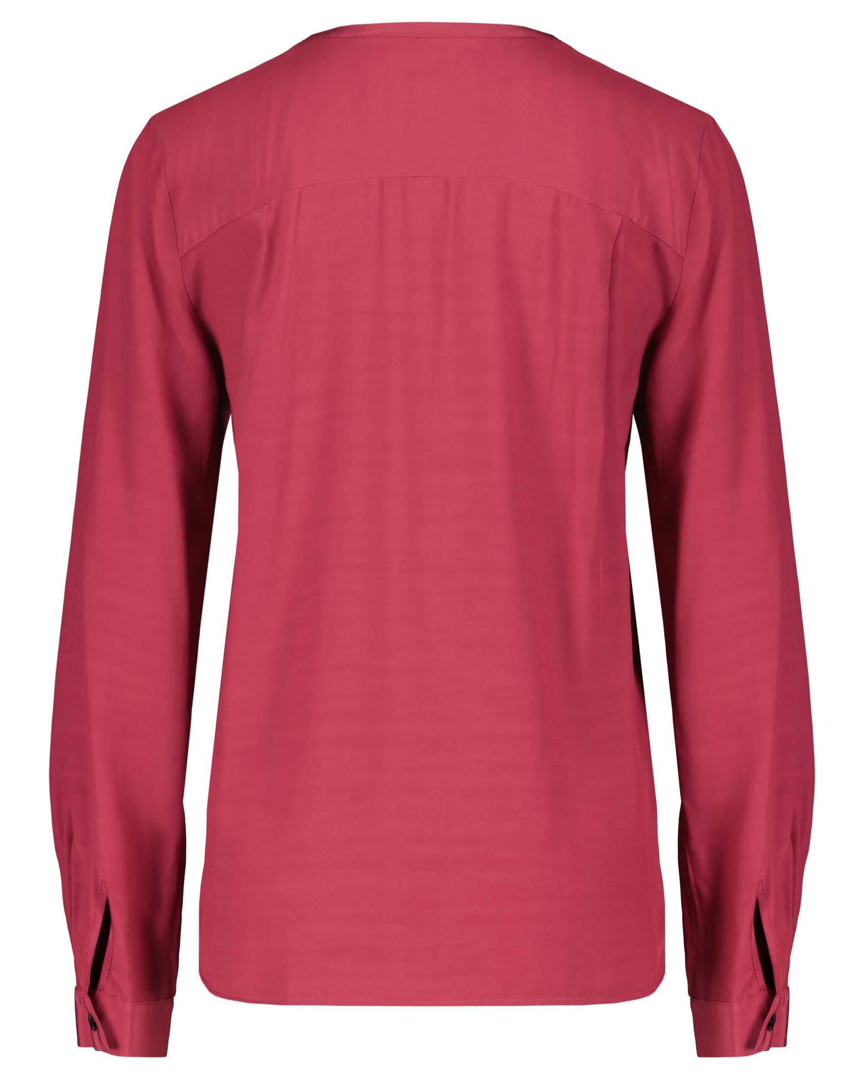 Tommy Hilfiger| Damen Bluse VISCOSE SOLID V-NK BLOUSE Langarm