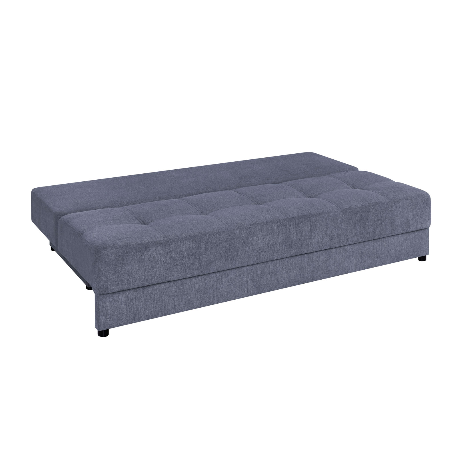 Schlafsofa - anthrazit - Boxspring - mit Staukasten