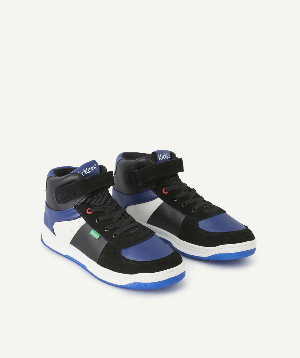 KICKERSBASKETS KICKALIEN GARÇON NOIR BLEU BLANC