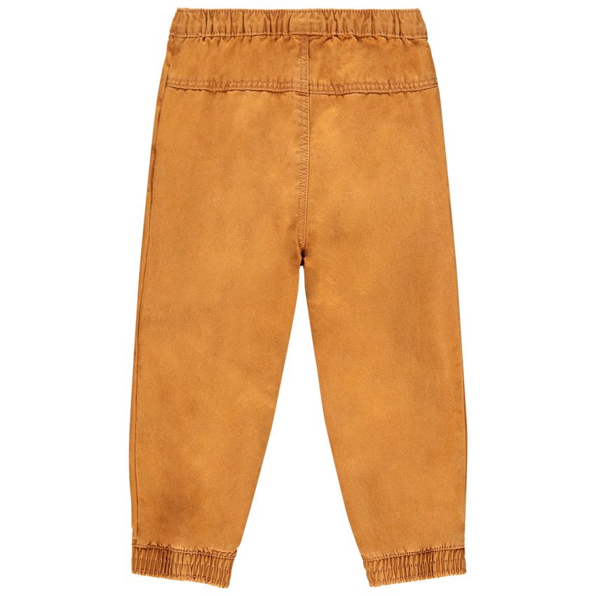 Pantalon en toile à taille élastiquée pour bébé garçon - Marron