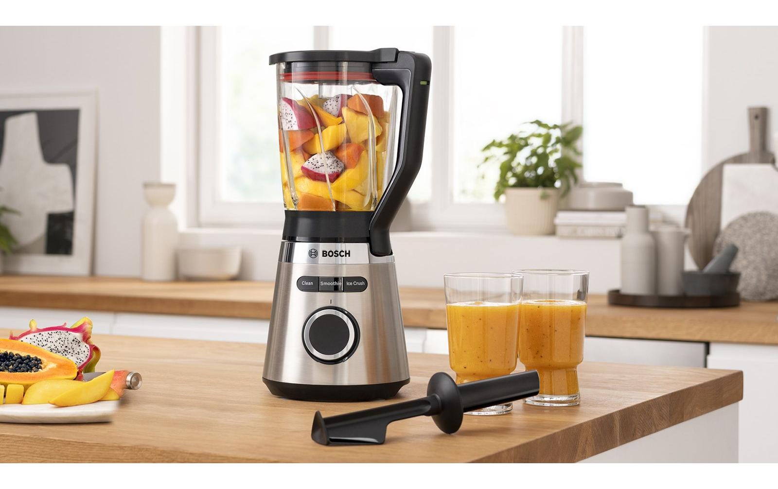 Standmixer MMB6382M Schwarz/Silber<br>Kraftvoller Mixer mit ThermoSafe Glasbehälter und Sicherheitsdeckel