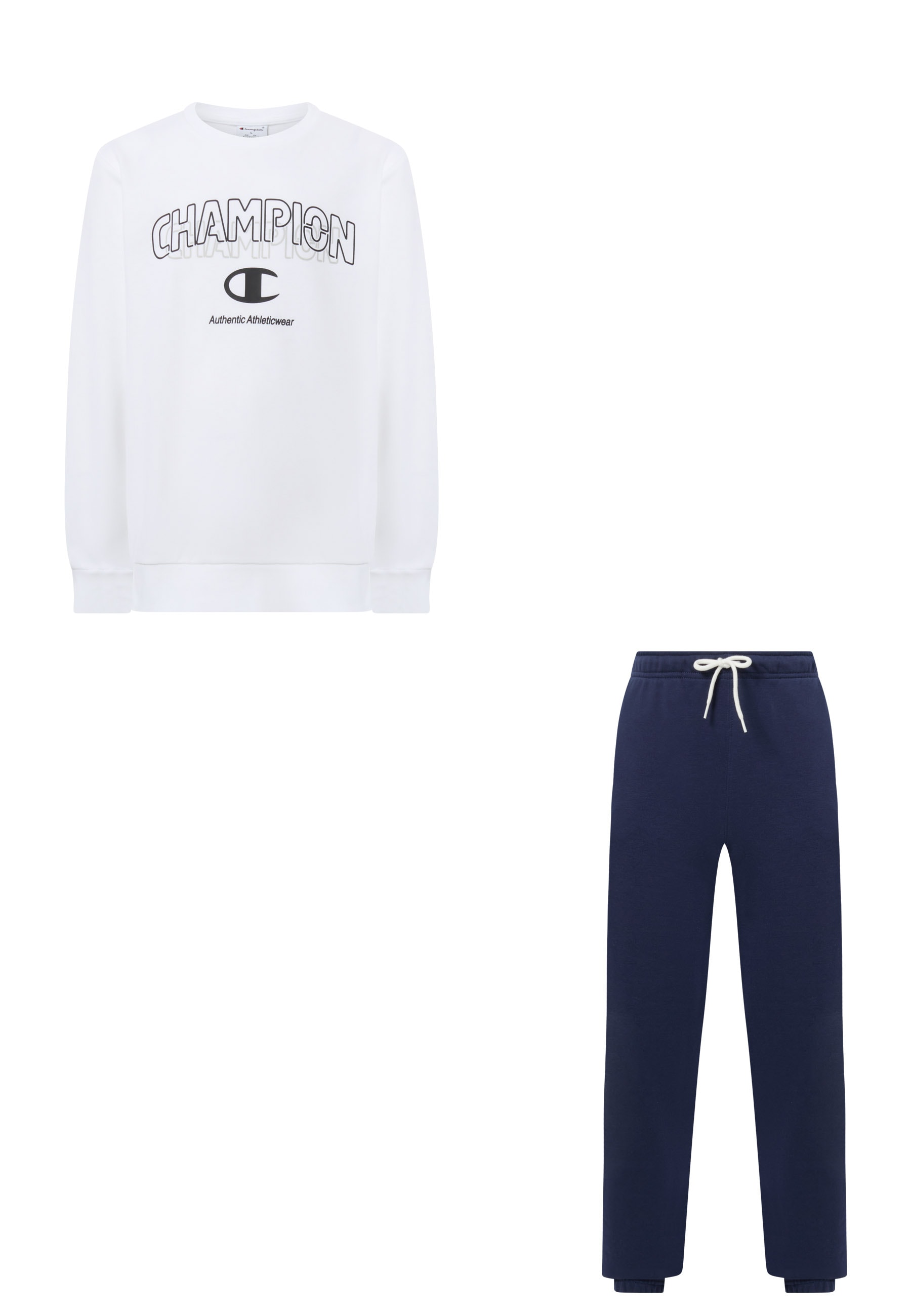Champion Jogginganzug »Graphic Terry Crewneck Sweatsuit« 2 tlg. für Kinder, weiches Material, bequeme Passform