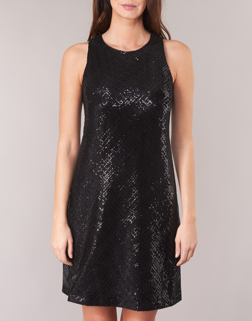 Lauren Ralph Lauren - SEQUINED SLEEVELESS DRESS Negro