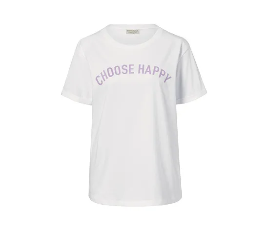 T-Shirt aus Bio-Baumwolle, Statement-Print