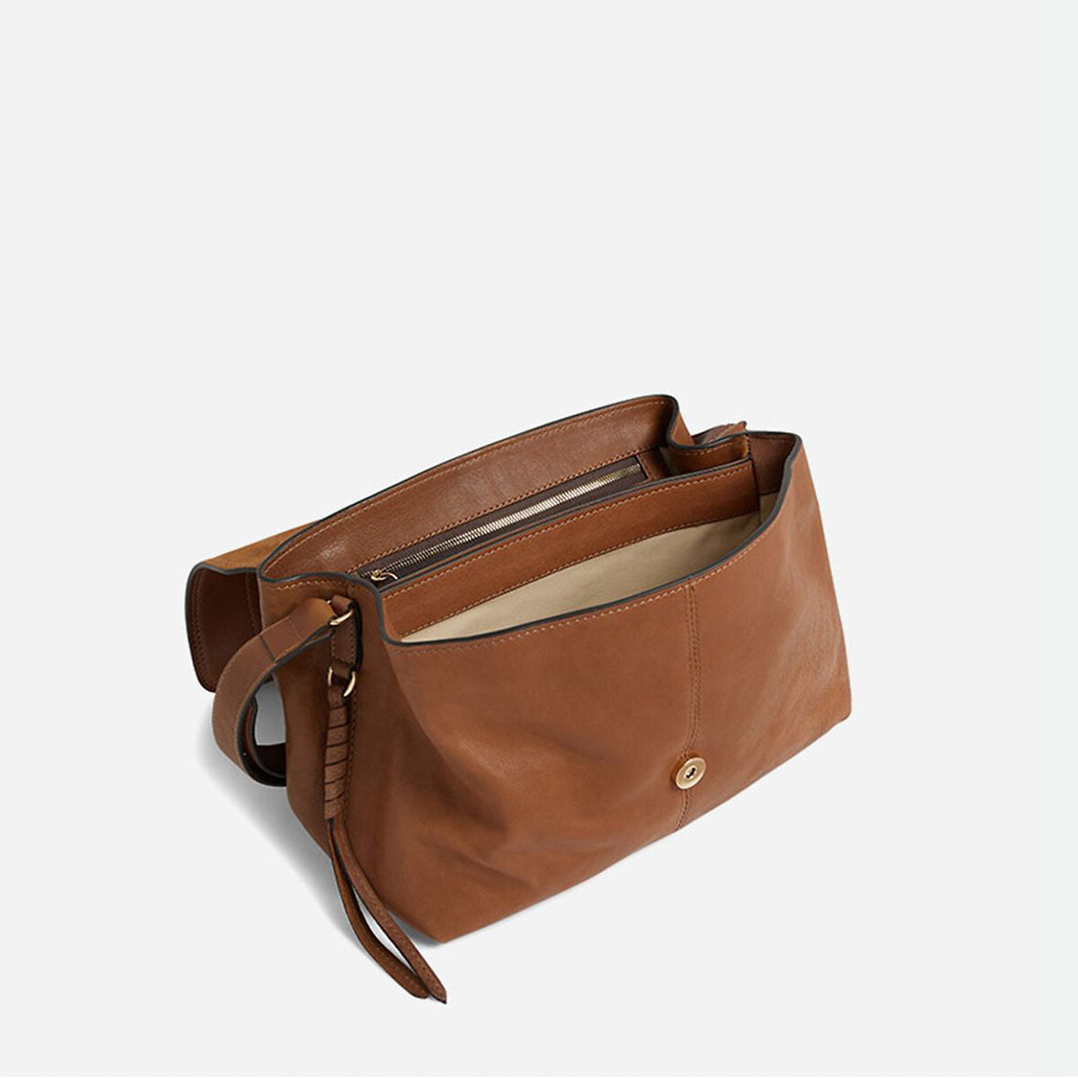 VANESSA BRUNO<br>Bolsa de ombro de couro, Othilia