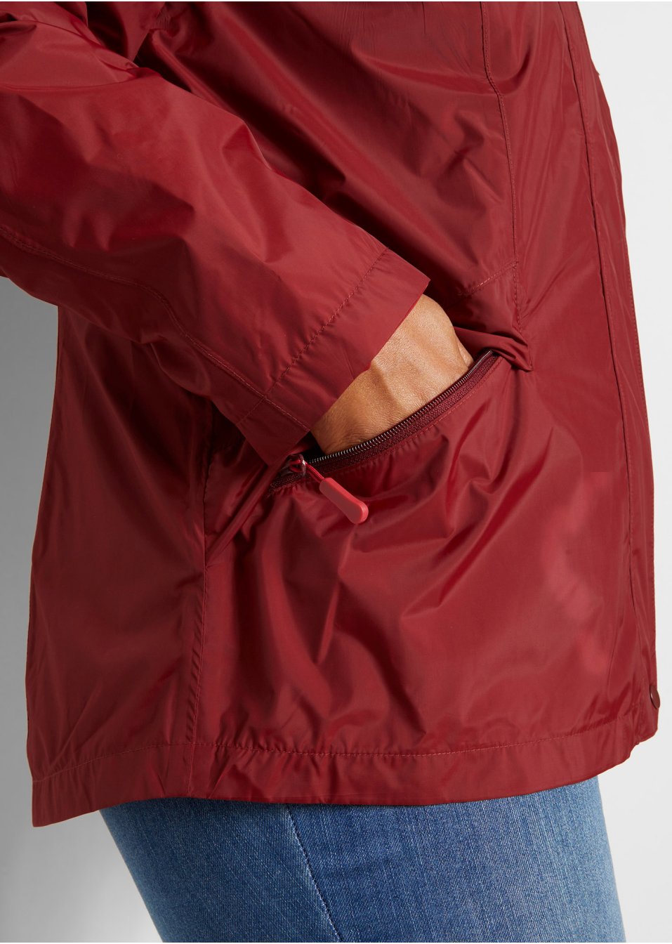 Veste coupe-vent avec polyester recyclé