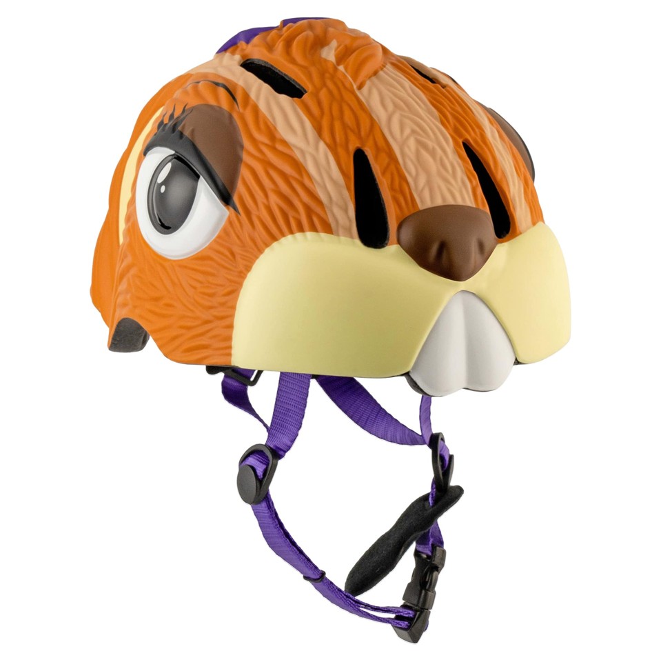 Crazy Safety - Cykelhjelm til børn - Brun jordegern (49-55 cm)