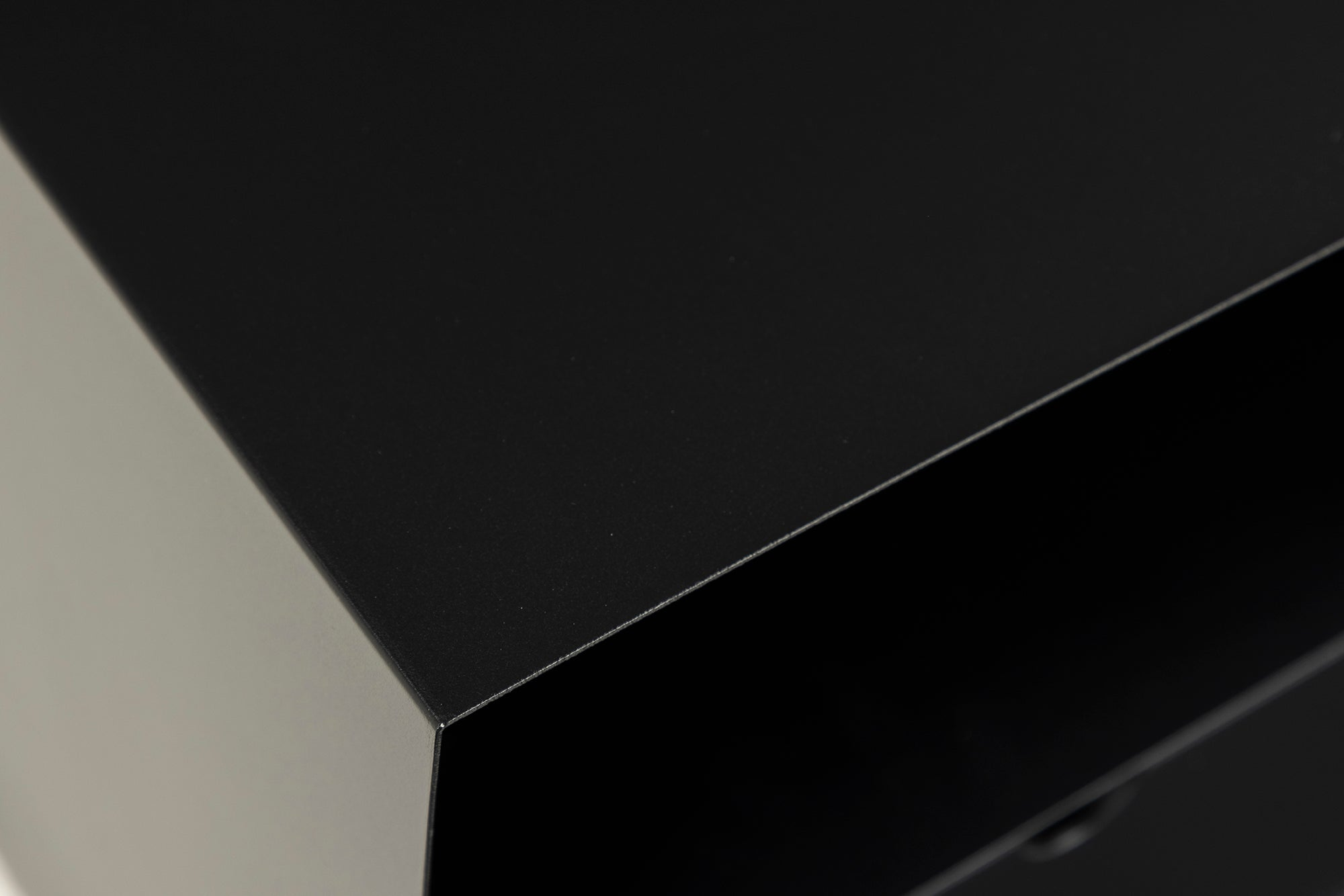 Nachtkastje Bath - Zwart met zwarte lade