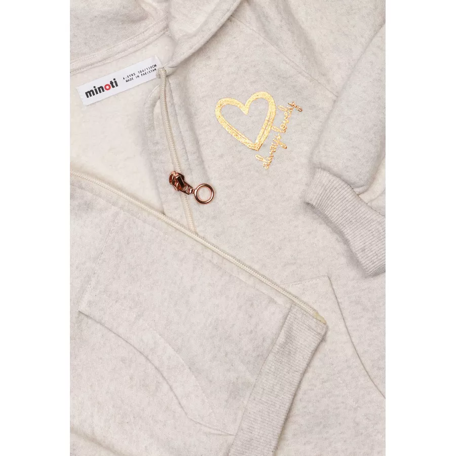 MINOTI Sweatjacke Beige