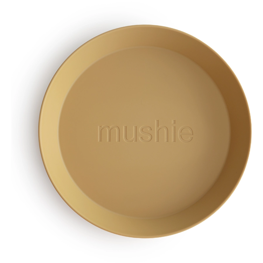 mushie Teller 2 Stück, Mustard
