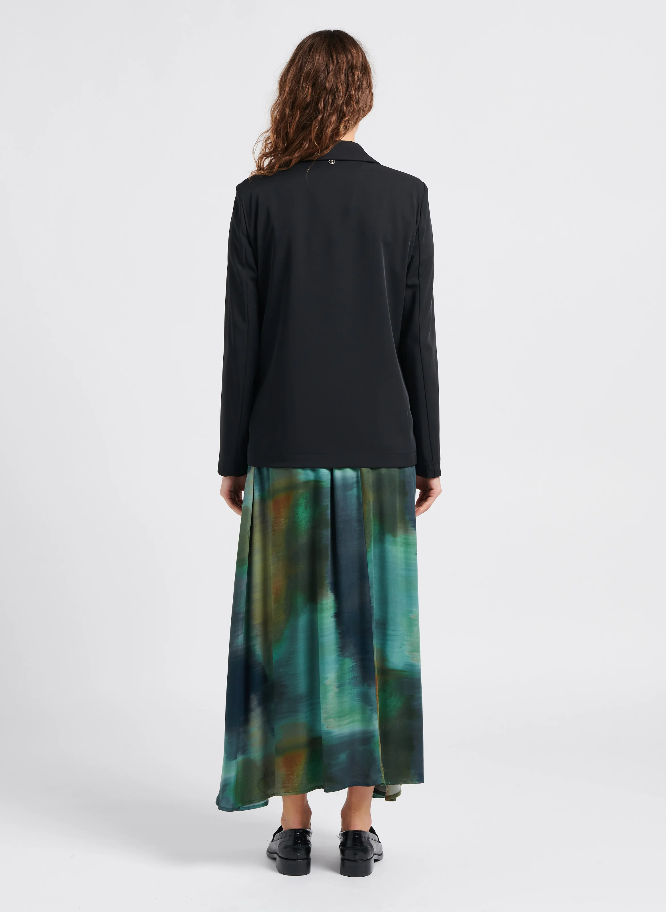 Veste blazer col tailleur | Noir