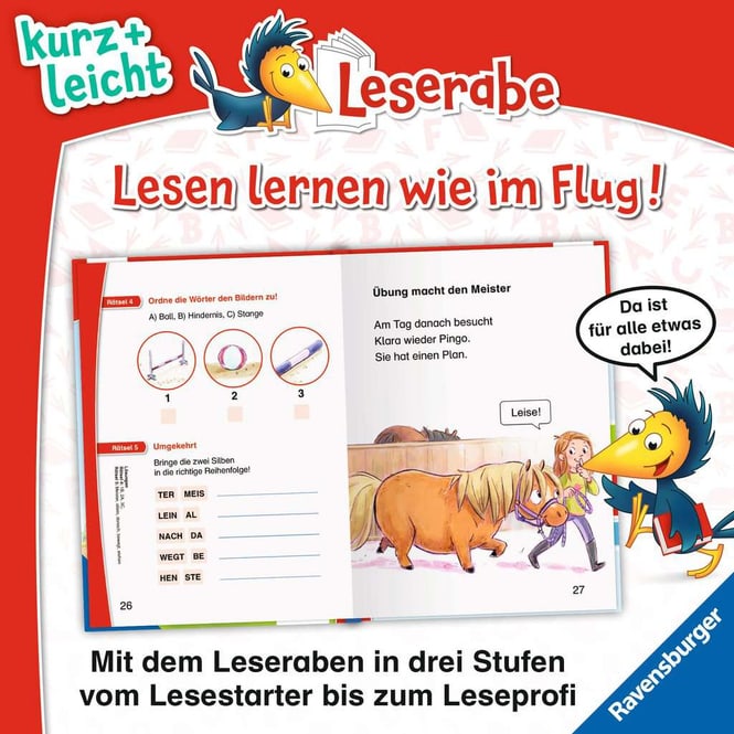 Leserabe - 1. Lesestufe - kurz und leicht - Kleines Pony, großer Traum - Mit Stickern