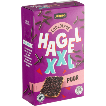 Jumbo Chocolade Hagel XXL Puur 380g