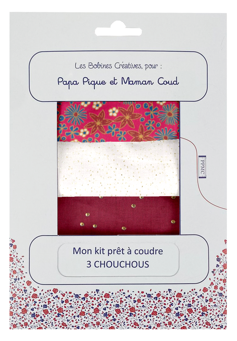 Kit Prêt À Coudre 3 Chouchous Badiane Framboise