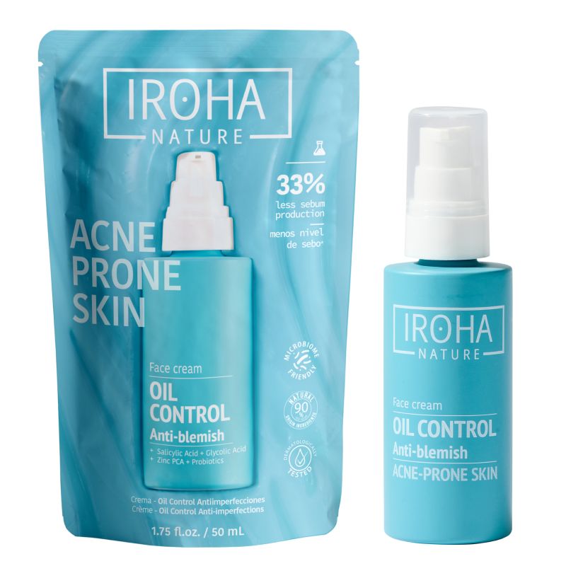 Crème Visage séborégulatrice & anti-imperfections-Acné Iroha 30ml