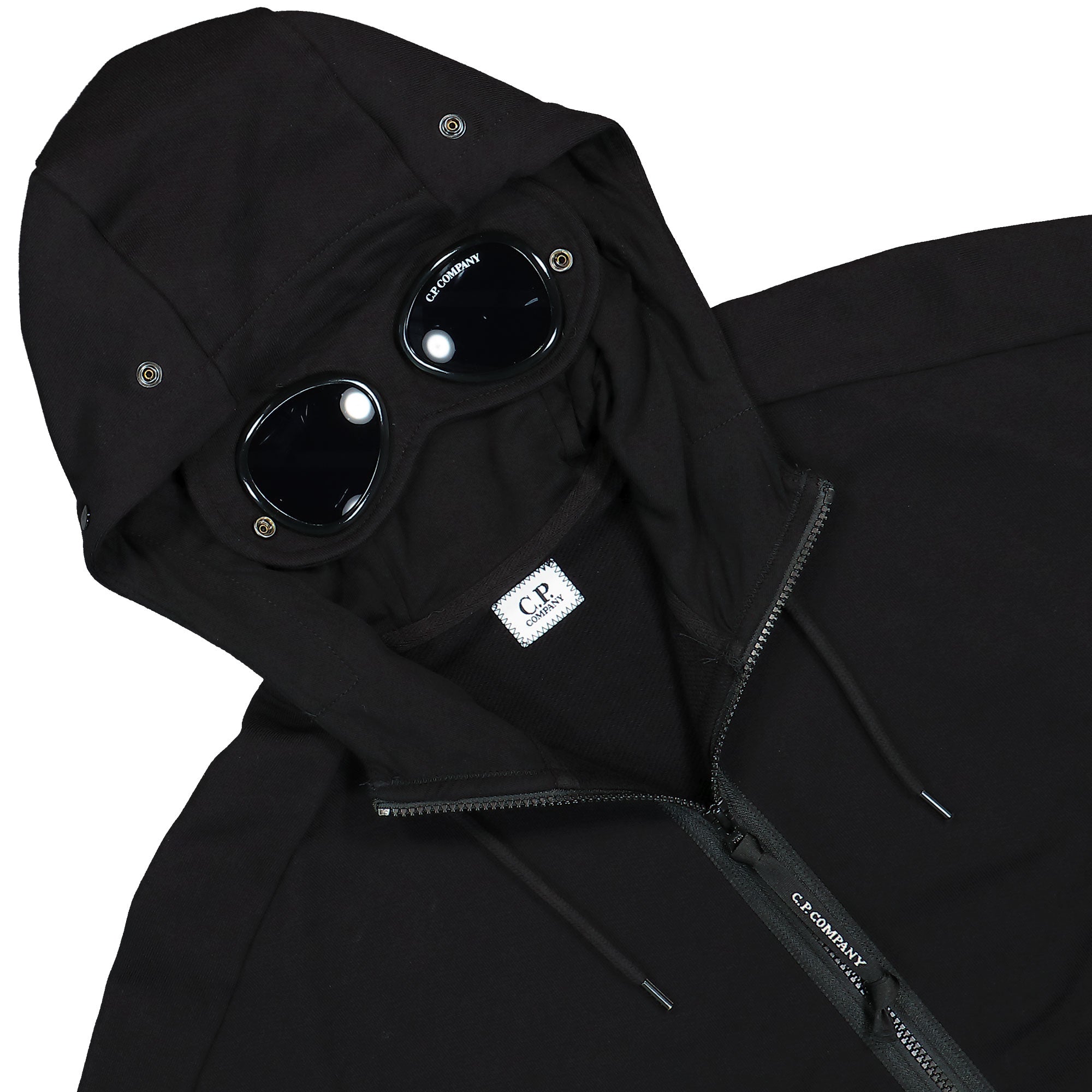 C.P. Company<br>Diagonal Raised Fleece Goggle Zipped Hoodie