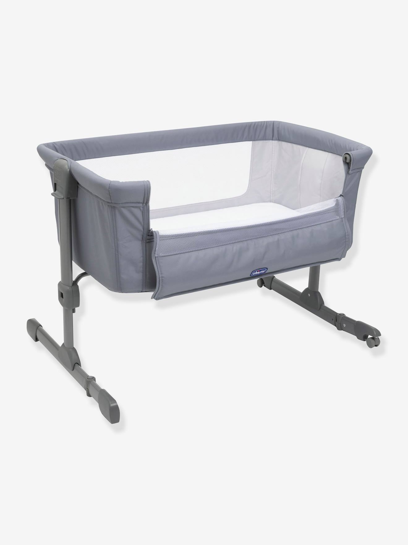 Berço Chicco Next2Me Essential para dormir junto com a família, azul