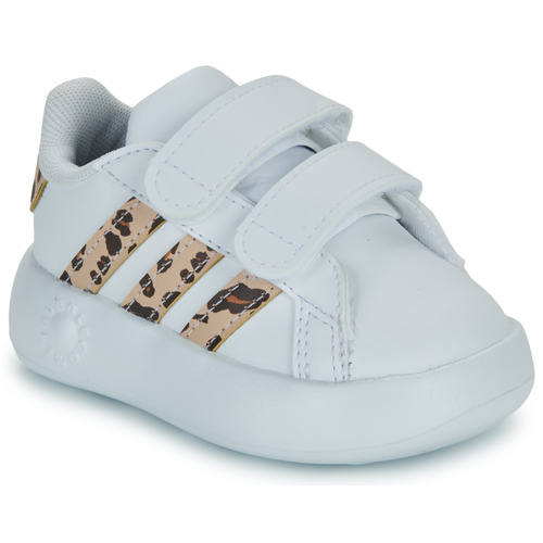 Adidas Sportswear - GRAND COURT 2.0 CF I - Blanc / Léaopard