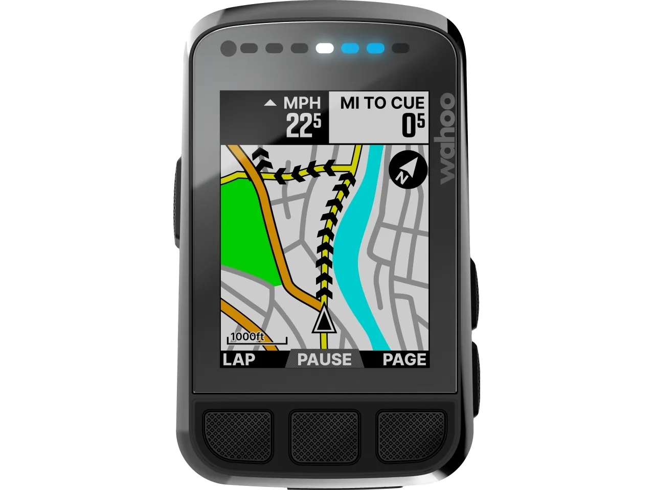 Wahoo ELEMNT BOLT - V2 - GPS/GLONASS/Galileo/Beidou/QZSS navigator - cykel 2.2