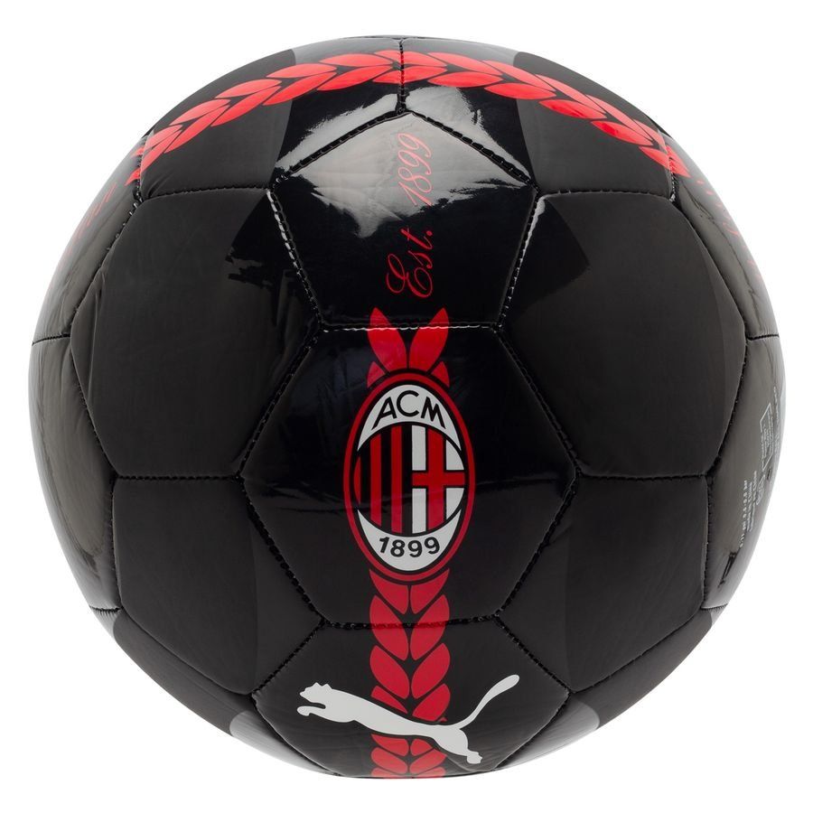 Milan AC Ballon Avant-Match - Noir/For All Time Red