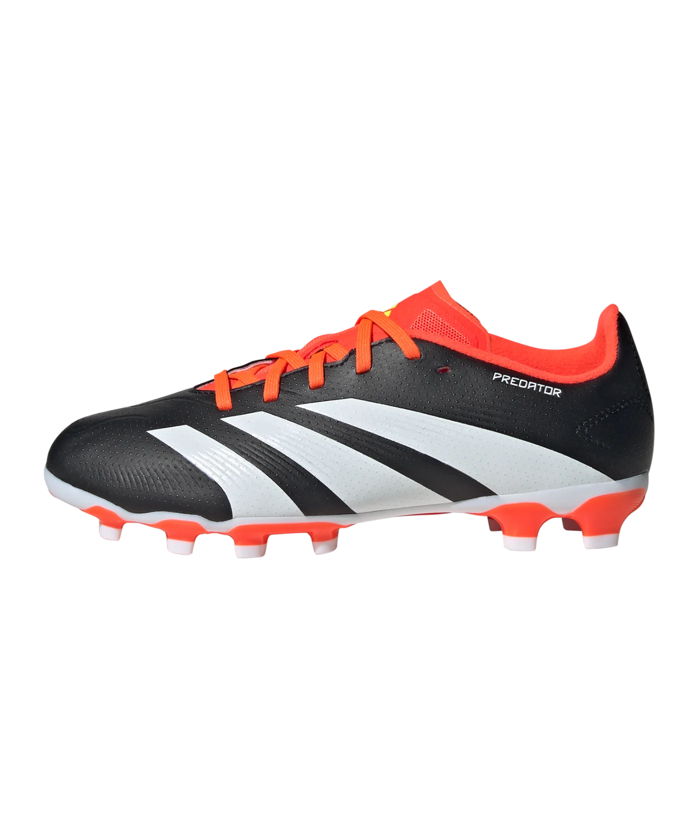 adidas Predator League MG Solar Energy Kids Schwarz Weiss Rot