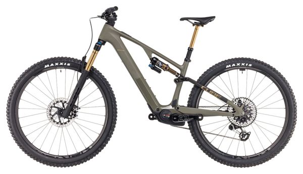 VTT Électrique Tout-Suspendu Cube AMS Hybrid One44 C:68X Super TM 400X Sram XX Eagle AXS 12V 400 Wh 29'' Vert Dusty Olive 2025