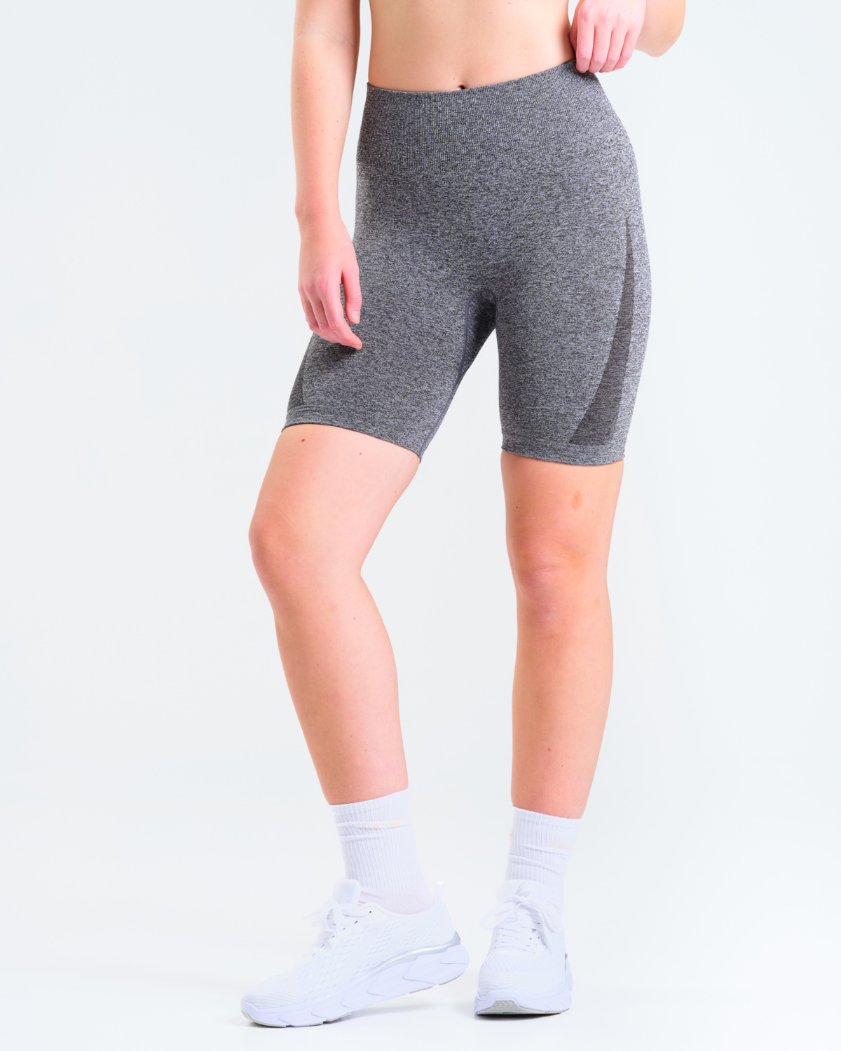 LEVITY Solar Seamless Shorts Dark Grey Marl