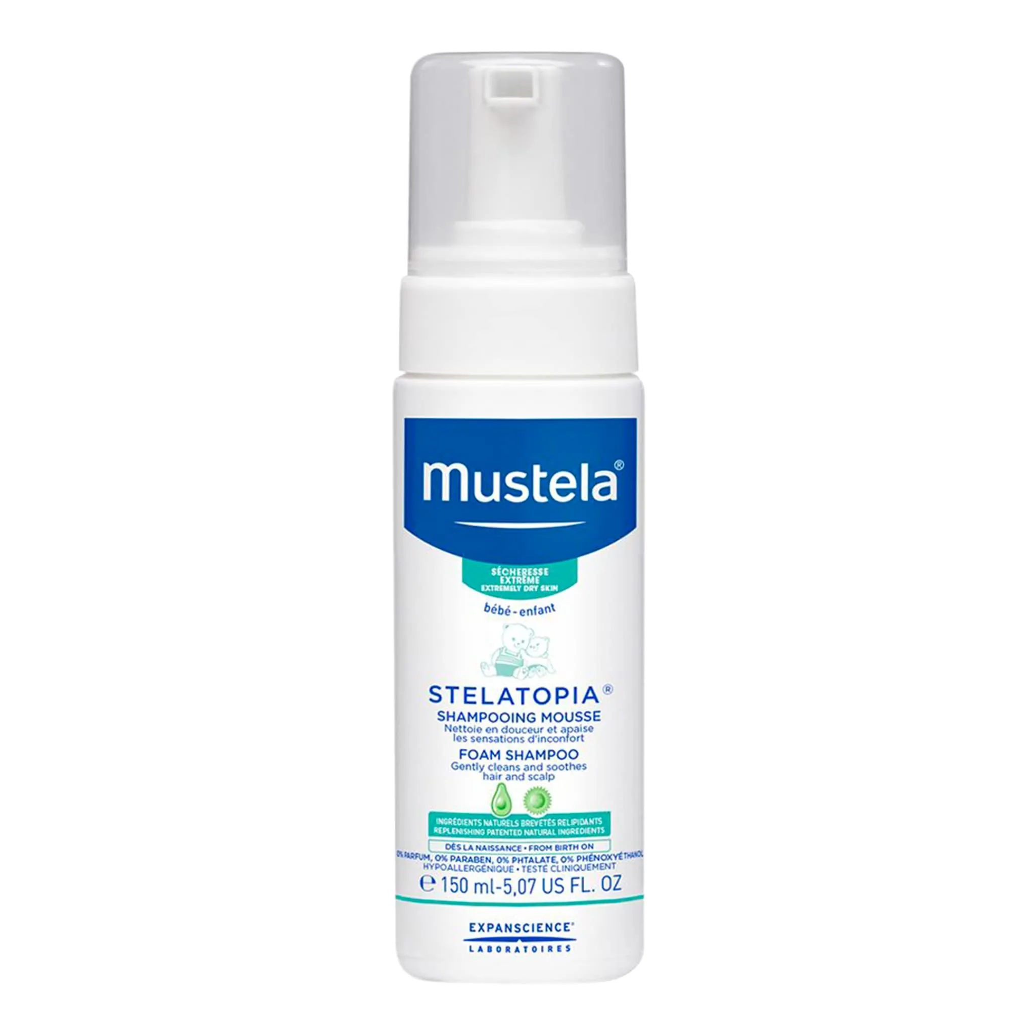 Mustela Shampooing Mousse Savon Stelatopia