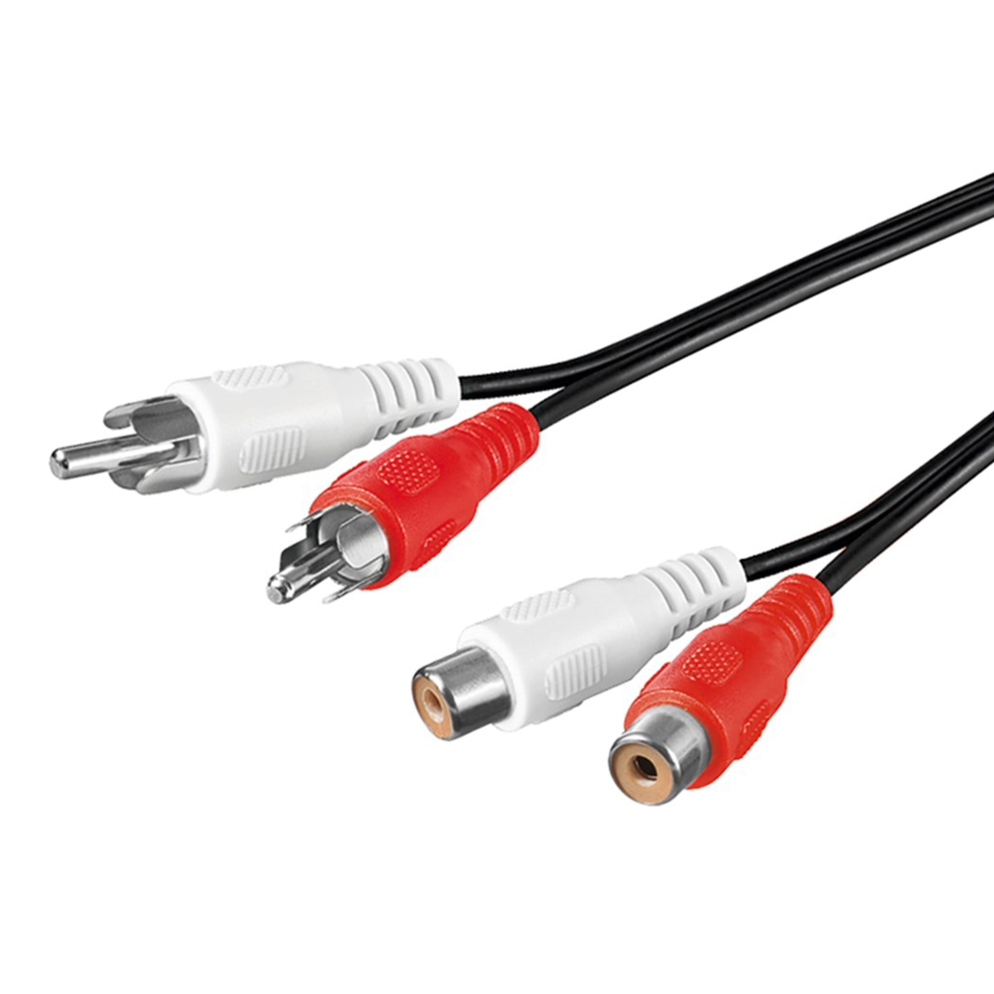RCA-forlengelseskabel 2x RCA 1,5 m