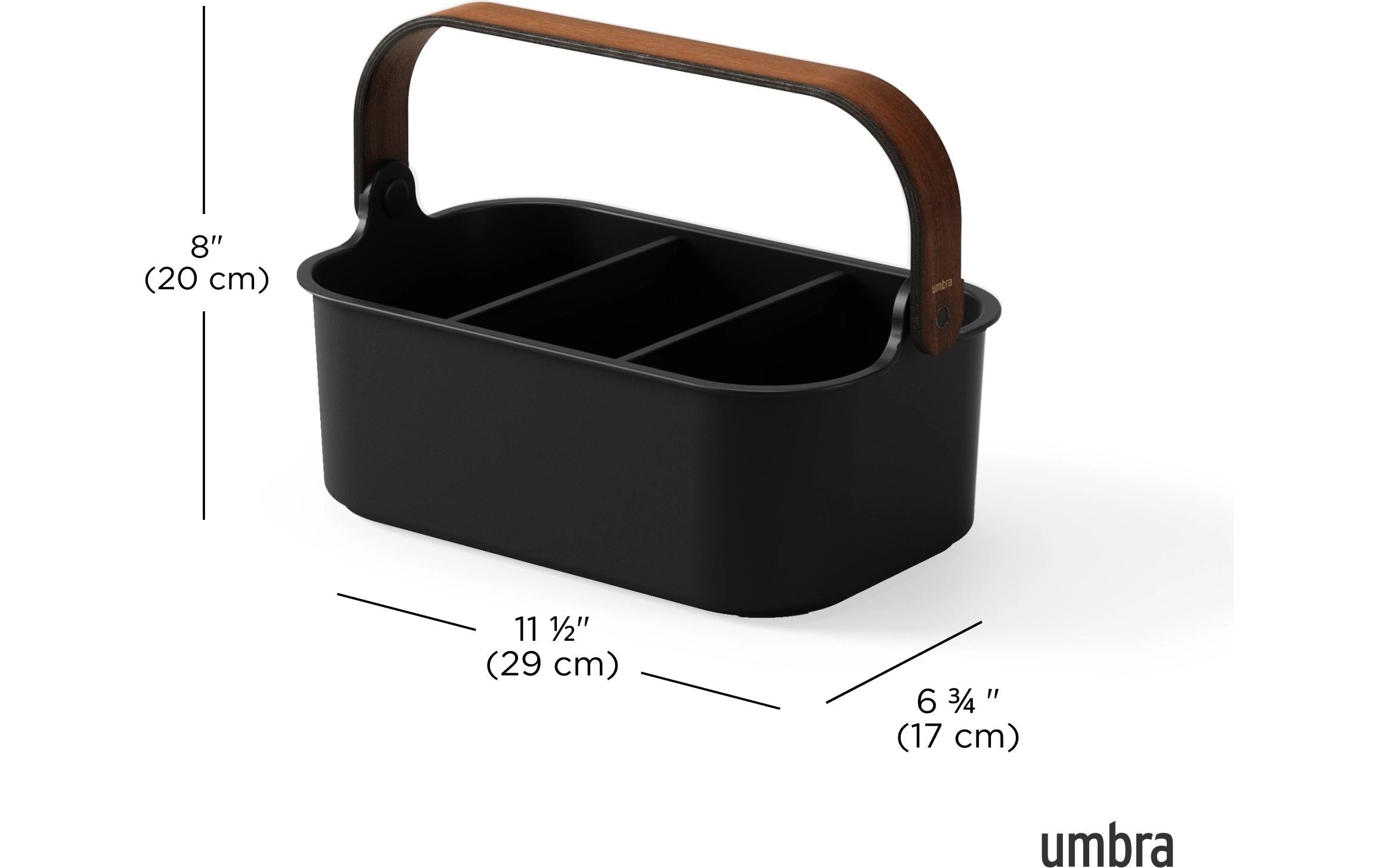 Aufbewahrungsbox Bellwood 28 x 17 x 13 cm, Braun/SchwarzAufbewahrungsbehälter
