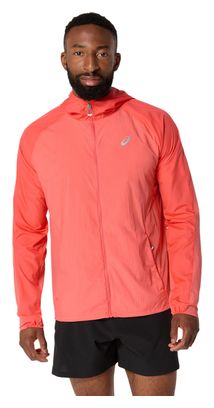 Veste coupe-vent Asics Road Packable Rouge Homme