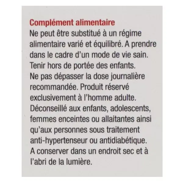 Labophyto ARGININE TRIBULUS - tratamento para melhorar o desempenho masculino - 60 cápsulas