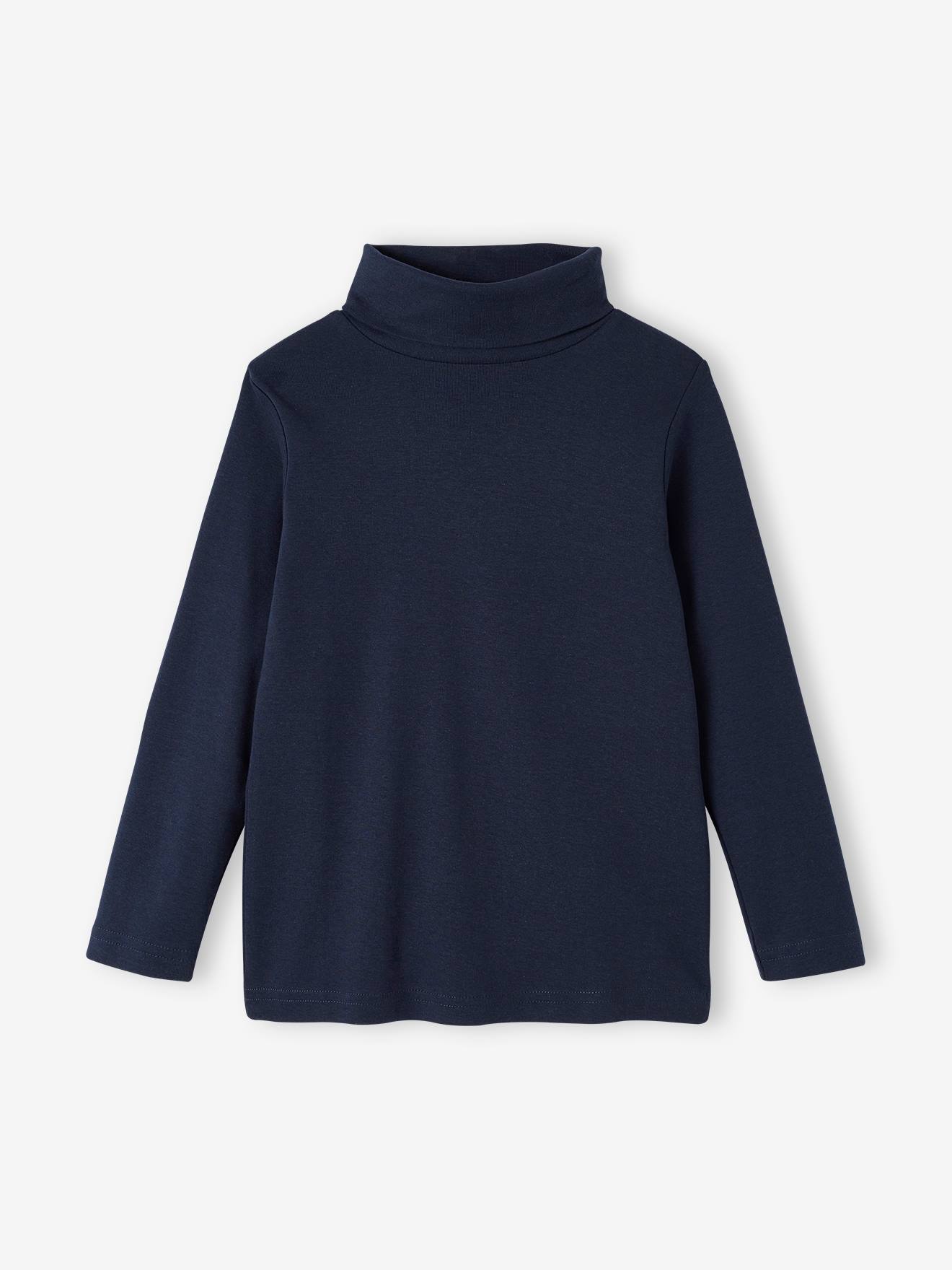 Conjunto de 3 camisetas de gola alta para meninos, verde inglês.