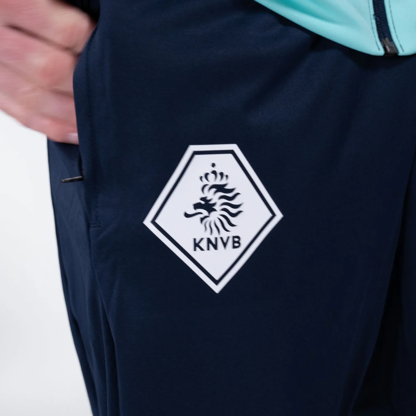 Nike KNVB Trainingspak 2024-2026 Donkerblauw Turquoise Zwart